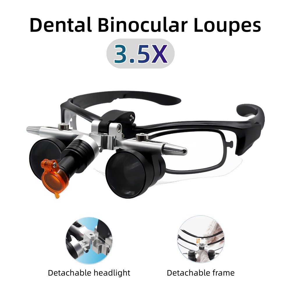 Led Medical Headlight - Dental Binocular Loupes 3.5X Medical Magnifier