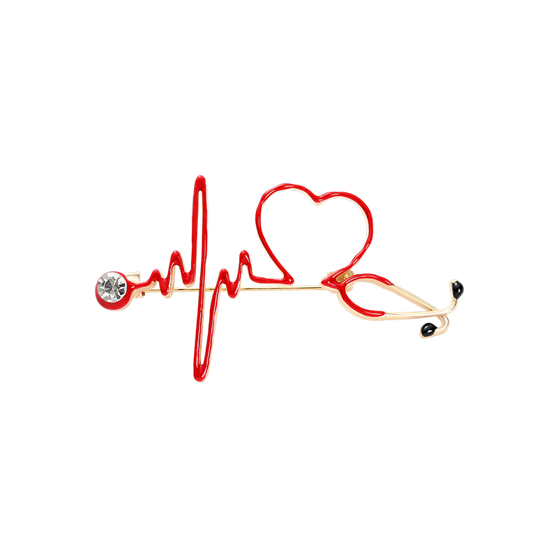 Red Heart Stethoscope Brooch D - Medical Lab Supplies recension och pris